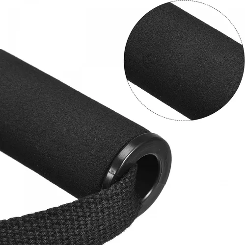 Vista 3 de uxcell Mangos de tracción de ejercicio de banda de resistencia, empuñaduras de mango de espuma con clips grandes para máquina de cable, 1 juego