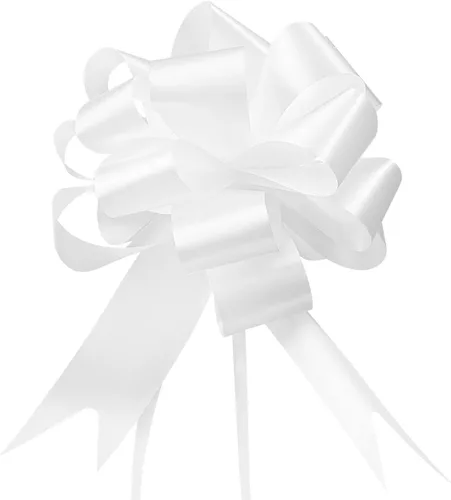 Vista 9 de GWHOLE 30 piezas de lazos grandes para envolver regalos, lazos de cinta dorada de 5" para envolver regalos, decoración de boda y festividades