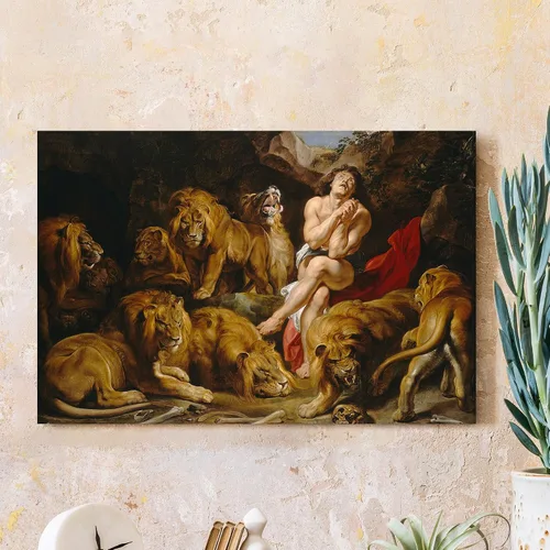 Vista 31 de Anunciación de Leonardo da Vinci Reproducciones de arte clásico, impresiones en lienzo giclée para decoración del hogar, 16 x 30 pulgadas
