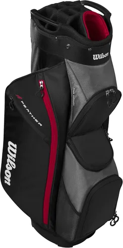 Vista 2 de Wilson Bolsa de Carrito de Golf Feather - Negro/Gris/Rojo