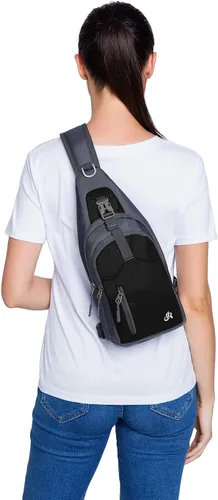 Vista 7 de Y&R Direct - Maleta cruzada, para viajes, senderismo, regalos para niños, hombres y mujeres Lightweight, Sling Bag, Travel, Hiking, Gifts