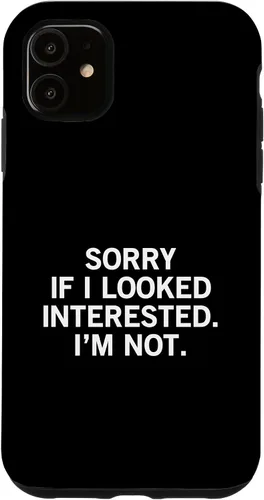 Vista 8 de Sorry If I Looked Interested I'm Not Funda para iPhone 17
