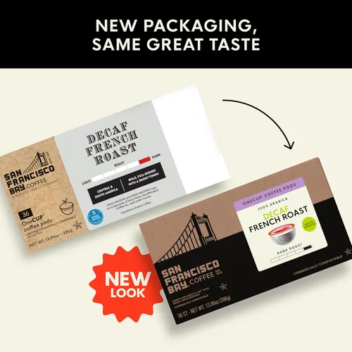 Vista 2 de SF Bay Coffee Donut Shop - Cápsulas de café compostables, 36 ct, compatible con Keurig 2.0 (embalaje puede variar)