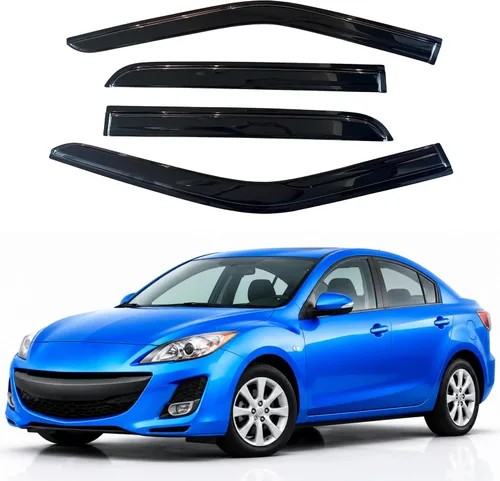Vista 231 de Visera de ventana IG para Ford Focus Sedán y Hatchback 2012-2018, Protector de ventana lateral para lluvia y viento estilo Mugen, extra duradero