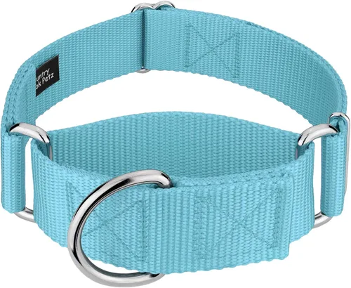 Vista 33 de Country Brook Design - Collar ancho para perro, ajustable para razas grandes - Collar de perro de nailon sólido Martingala
