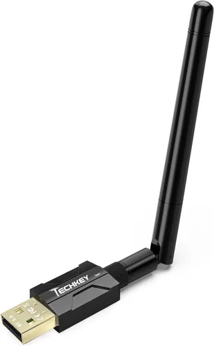 Vista 13 de Adaptador USB Bluetooth 5.1 para PC de escritorio: dongle inalámbrico de largo alcance de 300 pies con antena de 5dBi Plug & Play para portátil Negro