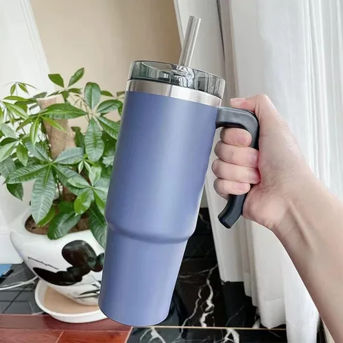 Vista 6 de Pajitas de repuesto para vaso Stanley 20, 30, 40 onzas, popotes transparentes reutilizables de 12 pulgadas con cepillo de limpieza largo para vaso