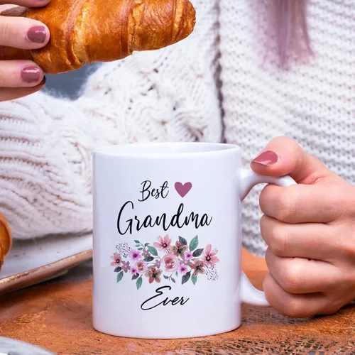 Vista 3 de Vivulla68 Mejor Taza de Café para la Mejor Abuela - Regalo Divertido Para Abuelas, Grammy, Abuelita, Nana, Gigi, Mimi, Mamaw - Regalo Genial Para