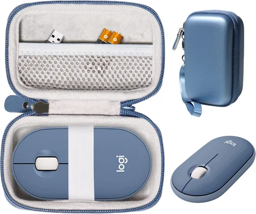 Vista 8 de Funda para ratón Logitech Pebble, Pebble M350, M355, i345 inalámbrico Bluetooth Mouse (negro)