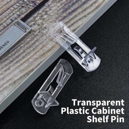 Vista 4 de Pasadores de plástico con bloqueo, 20 unidades, 0.197 in, 3/4 pulgadas, transparente For 4.5-5mm Diameter Peg Hole, Slightly Larger Than 20-21mm