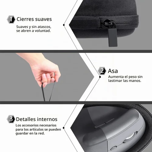 Vista 5 de co2CREA - Funda rígida para ratón ergonómico vertical Logitech Lift, color negro