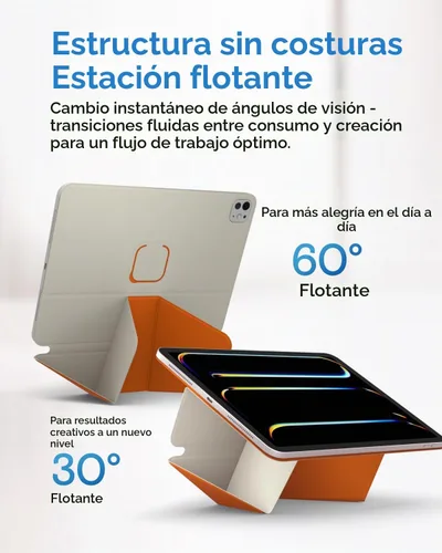 Vista 4 de MOFT Soporte dinámico para tablet compatible con iPad mini A17 Pro 2024 y iPad mini 6th A15 2021, funda magnética delgada para tablet con más de 20
