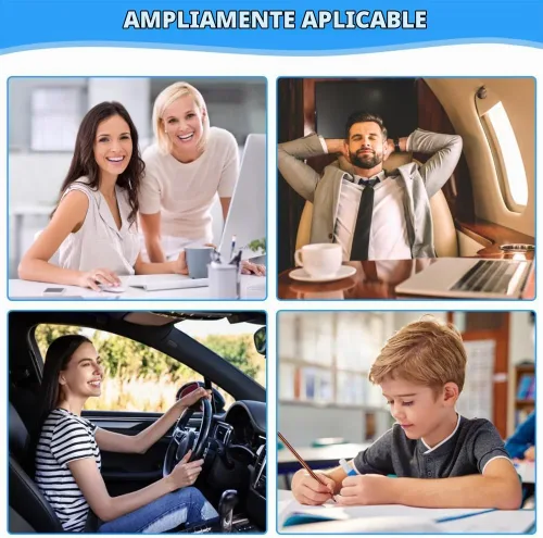 Vista 7 de Cojines de asiento de espuma viscoelástica para silla de oficina, cojín de asiento integrado en forma de L con soporte de respaldo, cojín de asiento