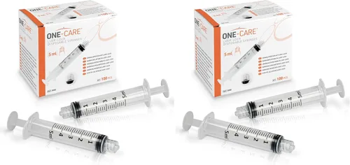 Vista 17 de ONE-CARE Jeringa Luer-Lock, 0.03 fl oz, 100 unidades, envasada en ampolla