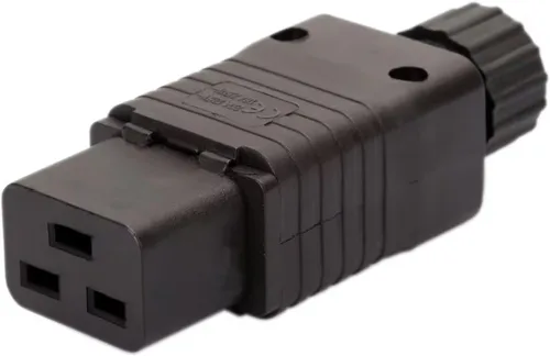 Vista 2 de Paquete de 2 adaptadores eléctricos de enchufe IEC C19, Toptekits IEC 320 C19 extremo hembra DIY convertidor de alimentación de enchufe