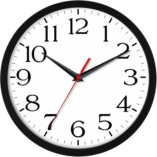 Vista 16 de DAXSMY Reloj de pared analógico pequeño de 8 pulgadas, silencioso, sin tictac, funciona con pilas, moderno, simple, decorativo, para cocina