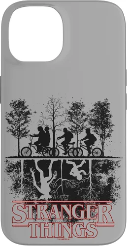 Vista 4 de Stranger Things Upside Down Hawkins Ride - Carcasa con logotipo para iPhone 17