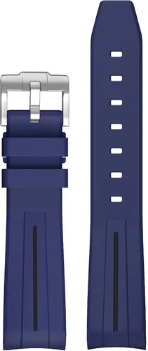 Vista 12 de Correas para reloj Moonswatch, correa de goma curvada sin huecos compatible con reloj Omega X Swatch Moonswatch Speedmaster/Rolex/SEIKO de 20mm