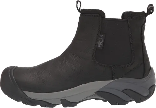 Vista 8 de KEEN Botas Chelsea Targhee 2 de piel de altura media para hombre NegroMagneto