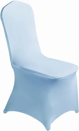 Vista 13 de MDS - Juego de 10 fundas elásticas de elastano blanco para sillas de comedor, bodas, fiestas, comedor, banquetes, sala de estar, universales
