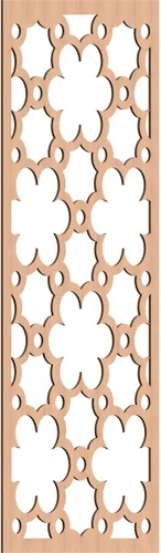 Vista 68 de 9 3/8"W x 24 3/8"H x 1/4"T Southgate Decorativos Paneles De Pared De Madera Calado, Abedul