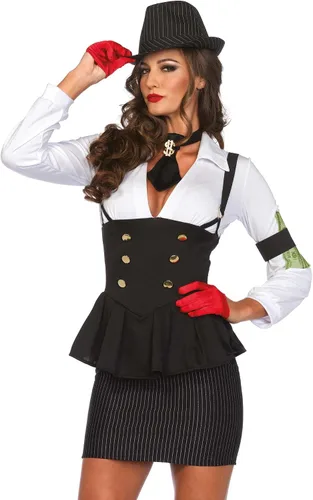 Vista 2 de Leg Avenue - Traje de 3 piezas para mujer