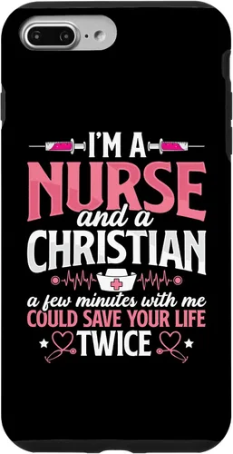 Vista 12 de iPhone 16 Christian Nurse Jesus God Funny Nursing RN LPN CNA - Funda para mujer