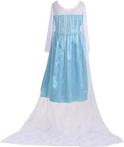 Vista 3 de LOEL Princess Dress,Princess Costumes for Girl Birthday Halloween Christmas Cosplay Dress Up With Accessories