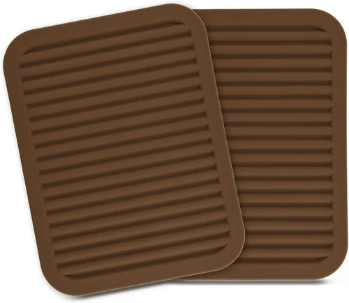 Vista 10 de Salvamanteles para platos, salvamanteles de silicona versátiles para cocina, tapete de platos y soporte para ollas para encimera, tapete resistente