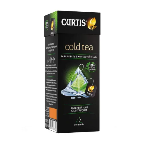 Vista 2 de CURTIS Cold Brew Té verde helado con cítricos (12 sobres)