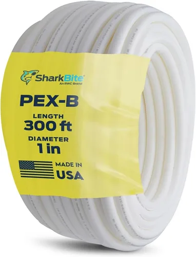 Vista 11 de SharkBite - Tubo de agua flexible PEX-B blanco de 1/2 pulgada x 1.5 metros, hecho en los Estados Unidos, paquete de 10, para fontanería, U860W5