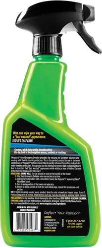 Vista 9 de Meguiar's G200526EU Hybrid Ceramic Detailer 26.0 fl oz mejora la cera, recubrimientos y selladores