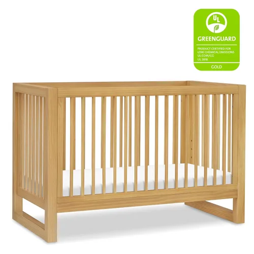 Vista 7 de NAMESAKE Nantucket - Cuna convertible 3 en 1 con kit de conversión de cama para niños pequeños en miel, certificado Greenguard Gold