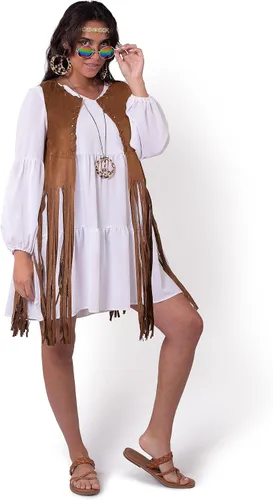 Vista 8 de Spooktacular Creations Conjunto de disfraz hippie de los años 60 y 70 para mujer