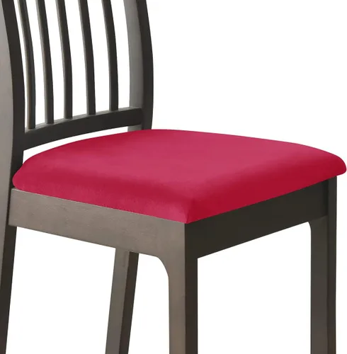Vista 9 de Fundas de asiento de terciopelo para silla, fundas de asiento suaves y elásticas para comedor y cocina, protector de asiento de silla extraíble