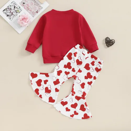 Vista 30 de Traje de Halloween para bebé niña, manga larga, cuello redondo, letras de fantasma, parte superior con estampado de fantasma, parte inferior