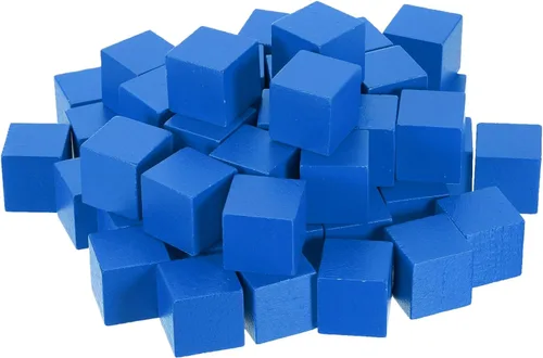 Vista 11 de uxcell 50 bloques de madera para manualidades, cubo de madera sin terminar de 1 pulgada, bloque cuadrado de madera de pino para proyectos de Blanco