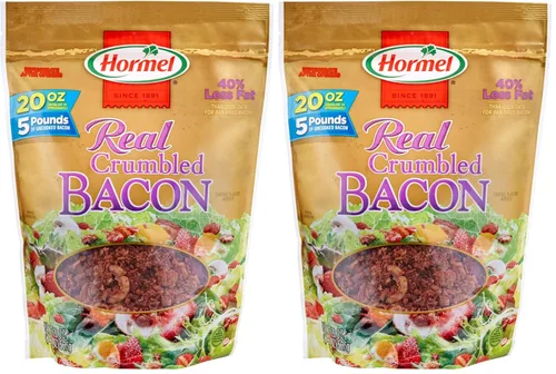 Vista 3 de Hormel Tocino desmenuzado real de primera calidad, bolsa de 20 onzas