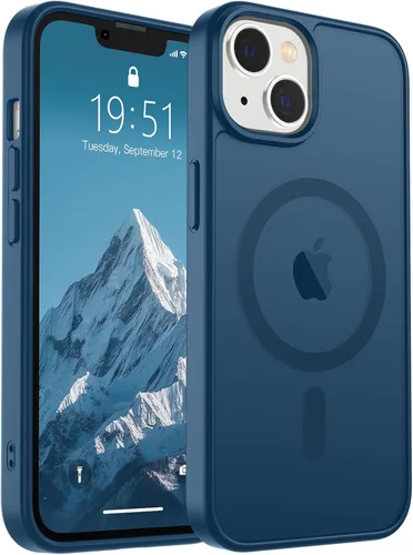 Vista 90 de SUPFINE Funda magnética para iPhone SE 2022 (3ª)/2020 (2ª), iPhone 8 (compatible con MagSafe) (protección contra caídas de grado militar), funda