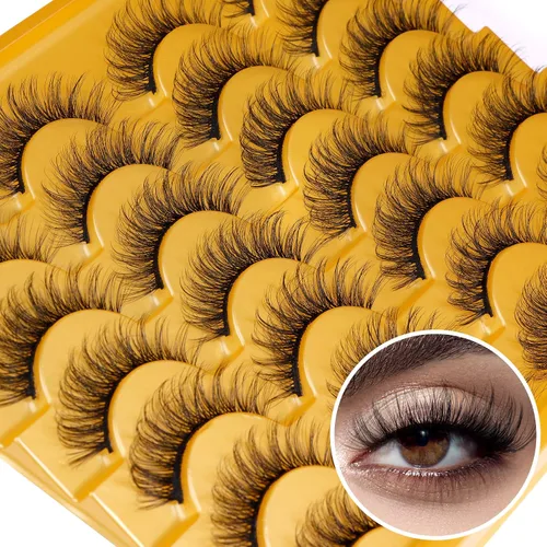 Vista 9 de Wispy Half Lashes Strips Cat Eye False Eyelashes Natural Corner Lashes