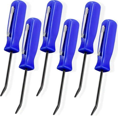 Vista 9 de Mini barra de palanca de bolsillo de 6 piezas, barra de bolsillo verde con juego de clips de 4.5 pulgadas de longitud, mini herramienta