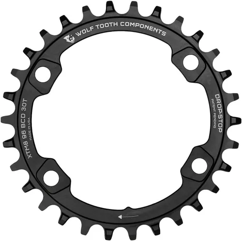 Vista 2 de Wolf Tooth 96BCD Drop Stop Plato para bielas Shimano XT y XTR de 11 velocidades (30t, para M8000 XT) bike-chainrings-and-accessories
