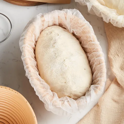Vista 6 de 100 piezas desechables para cesta de pan, cubiertas de cesta Banneton antiadherentes, herramientas para hornear pan de masa madre, suministros