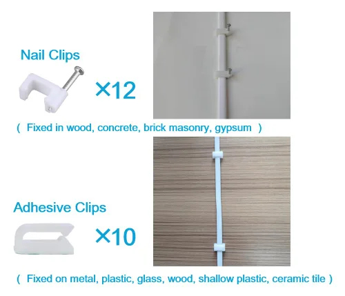 Vista 5 de Cargador de cable de extensión de alimentación de 26 pies para Wyze Cam V3/V4/OG/V3 Pro, Eufy, SimpliSafe, Blink, Kasa (no para Wyze Pan v3), cable