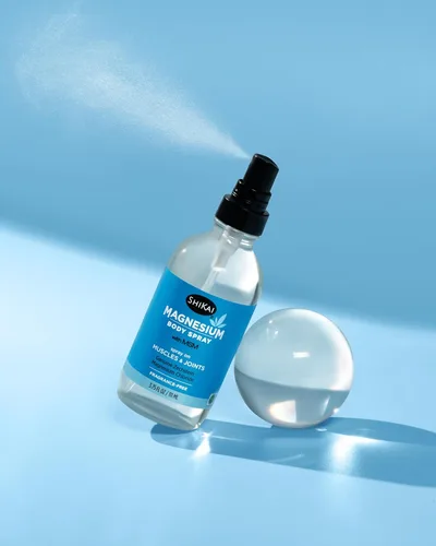 Vista 6 de ShiKai Magnesium Body Ease Spray (3.75 fl oz) Spray tópico para aliviar músculos y articulaciones Proporciona beneficios del magnesio Refresca