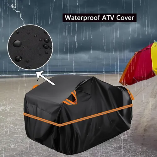Vista 5 de Cubierta para ATV impermeable compatible con Arctic Cat H1 EFI TRV Cruiser 4x4 2011, cubierta de 210D para vehículos de 4 ruedas, cubierta para quad