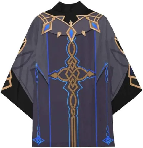 Vista 3 de Cosplay Life Genshin Impact Haori - Disfraz de kimono japonés para Halloween Venti Klee