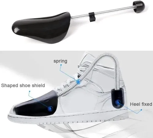 Vista 4 de EchoDone 10 pares de plástico para zapatos de árbol moldeador para hombres