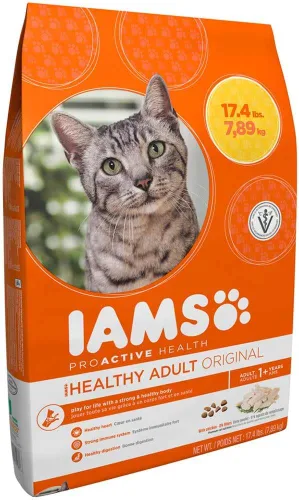 Vista 2 de Iams Proactive Health - Comida seca para gatos con receta de pollo original para adultos, 17.4 libras