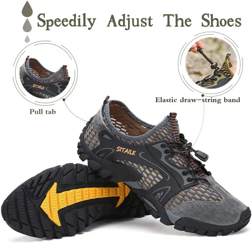 Vista 4 de Zapatos de agua para hombres y mujeres. Secado rápido. Para andar descalzo. Para gimnasia en el agua, natación, para el río. Zapatos para piscina